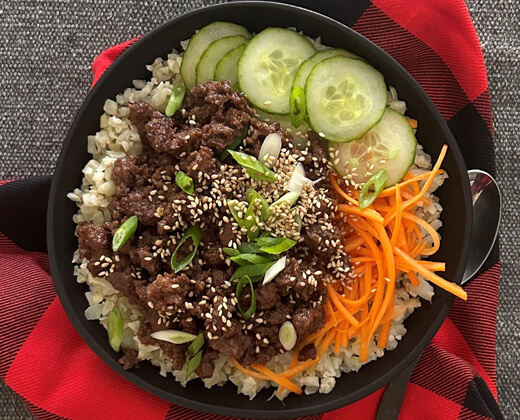 KOREAN VENISON POWER BOWL - Venison
